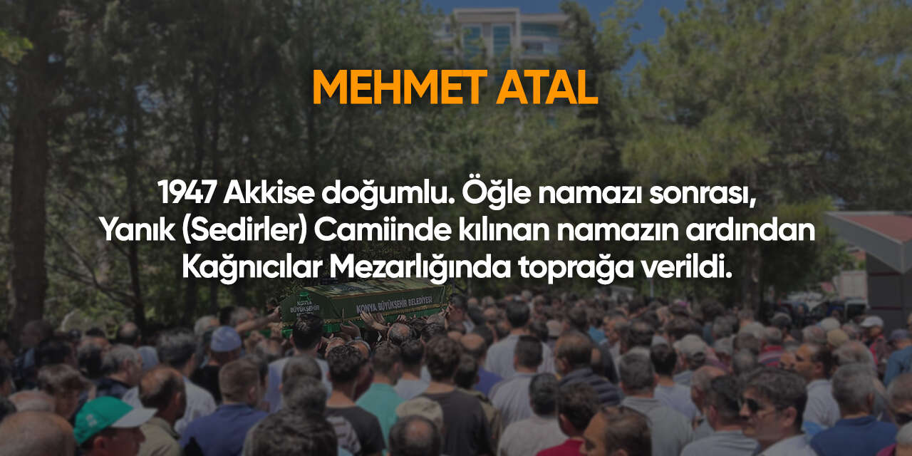 Konya'da bugün vefat edenler | 23 Mart 2026 12